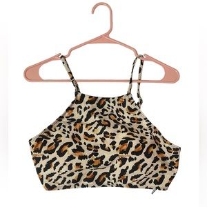 Cheeta print SHEIN swimsuit top